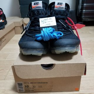 オフホワイト(OFF-WHITE)のOffwhite Nike Vapormax 黒 28cm 美品(スニーカー)