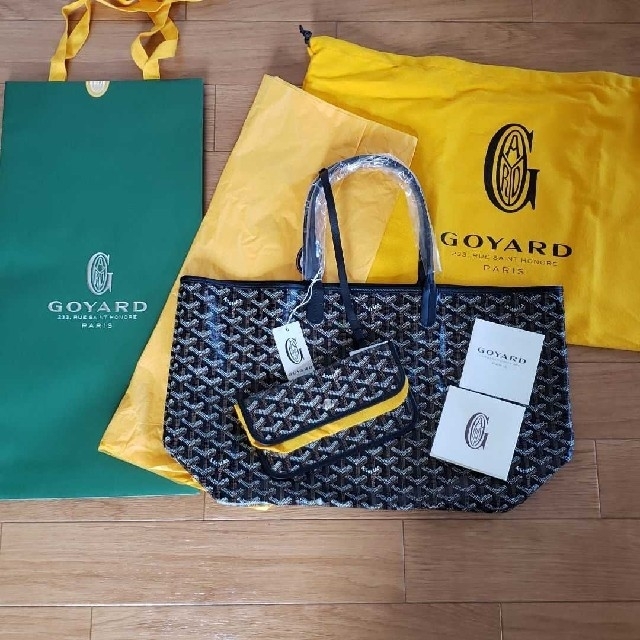 トートバッグ専用GOYARD サンルイPM ブラック　新品未使用