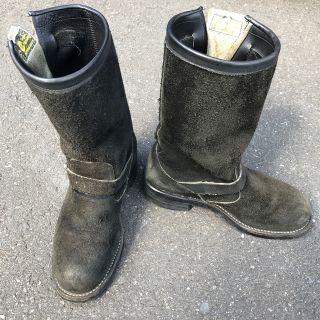 CHIPPEWA - エンジニアブーツ スウェード 黒の通販 by 矢野貴史