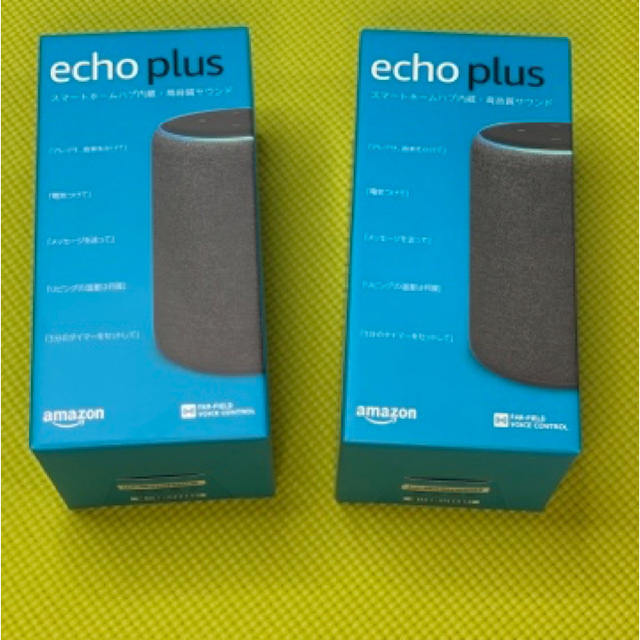 ECHO(エコー)のamazon echo plus チャコール スマホ/家電/カメラのオーディオ機器(スピーカー)の商品写真