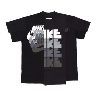 サカイ(sacai)の「新品未使用」sacai×NIKE 19AWハイブリッドTシャツ　M(Tシャツ(半袖/袖なし))