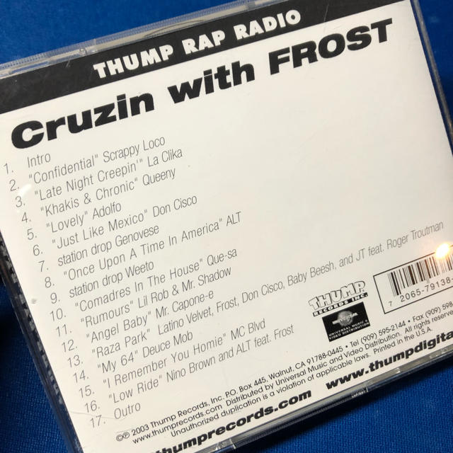 Thump Rap Radio: With Frost チカーノ コンピ エンタメ/ホビーのCD(ヒップホップ/ラップ)の商品写真