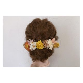 ヘアアクセサリー  髪飾り ドライフラワー（aikooo723）(ヘアアクセサリー)