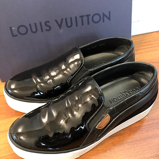ルイヴィトン(LOUIS VUITTON)の(樹里様専用) Louis Vuitton ブラックスリッポン(スニーカー)