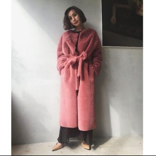 アメリヴィンテージ(Ameri VINTAGE)のAmelievintage 2WAY SOFT BOA LONG COAT(毛皮/ファーコート)