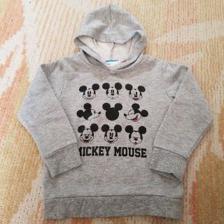 ディズニー(Disney)の110cm ミッキー フード付きトレーナー(Tシャツ/カットソー)