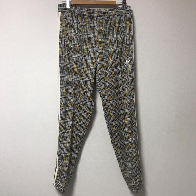 新品 adidas トラックパンツ  チェック柄  L