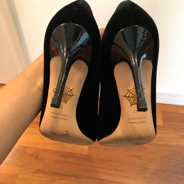 Charlotte Olympia(シャルロットオリンピア)の＊りん様専用＊Charlotte Olympia 猫パンプス 黒 レディースの靴/シューズ(ハイヒール/パンプス)の商品写真