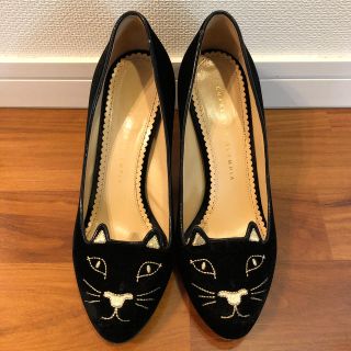 シャルロットオリンピア(Charlotte Olympia)の＊りん様専用＊Charlotte Olympia 猫パンプス 黒(ハイヒール/パンプス)