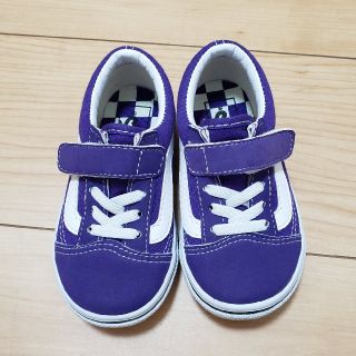 ヴァンズ(VANS)のレアカラー！新品 VANS オールドスクール 15cm パープル(スニーカー)