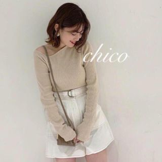 フーズフーチコ(who's who Chico)のハイウエストショートパンツ(ショートパンツ)