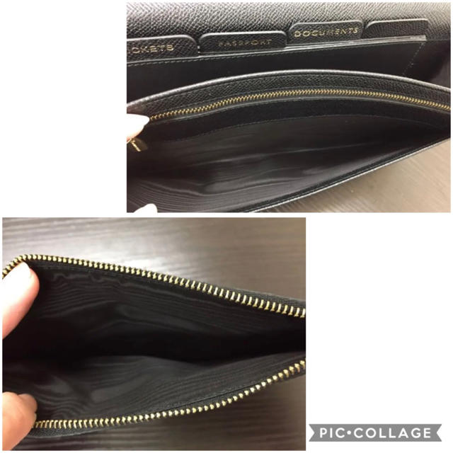 DOLCE&GABBANA(ドルチェアンドガッバーナ)のドルチェ＆ガッバーナ  トラベルウォレット　ブラック　ロゴプレート メンズのバッグ(セカンドバッグ/クラッチバッグ)の商品写真