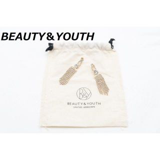 ビューティアンドユースユナイテッドアローズ(BEAUTY&YOUTH UNITED ARROWS)の【R-571】BEAUTY＆YOUTH ラインストーン フリンジ ロング ピアス(ピアス)