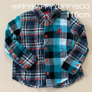 ヒッピーハッピーヤッピブー(HIPPY HAPPY YUPPY BOO)のヒッピーハッピーヤッピーブー 110cm チェック シャツ ブーフーウー(Tシャツ/カットソー)