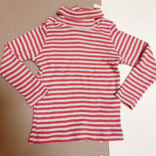 プチバトー(PETIT BATEAU)のプチバトー  ボーダーハイネックロンT(シャツ/カットソー)