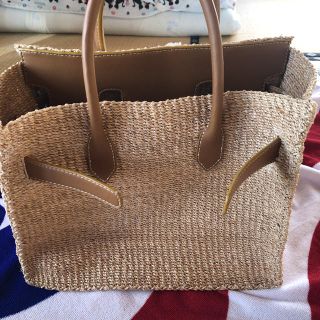 SEA - SEA シー 値下げ カゴバーキン かごバッグ ベージュ Mサイズ の