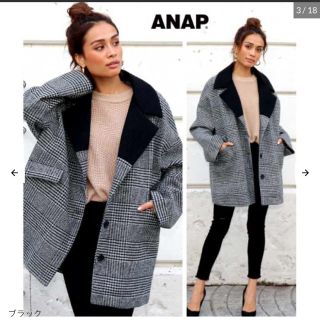 アナップ(ANAP)の新品♡ ANAP グレンチェックテーラードコート(チェスターコート)