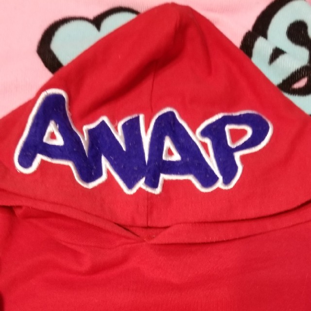 ANAP(アナップ)のANAPパーカートレーナーワンピース キッズ/ベビー/マタニティのキッズ服女の子用(90cm~)(ワンピース)の商品写真