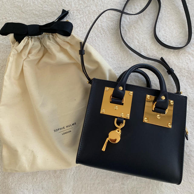 SOPHIE HULME ALBION スクエア レザーショルダーバッグ