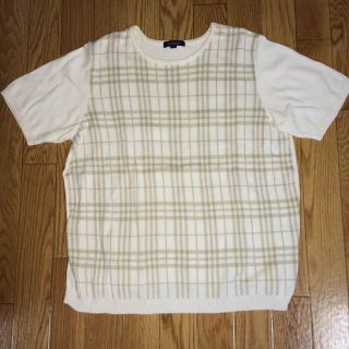 バーバリー(BURBERRY)のBURBERRY ニットトップス 美品(カットソー(半袖/袖なし))