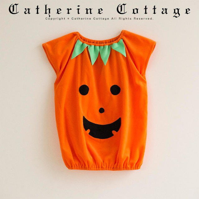 Catherine Cottage(キャサリンコテージ)のハロウィン　仮装衣装　ベビー 子供　カボチャスモック エンタメ/ホビーのコスプレ(衣装)の商品写真