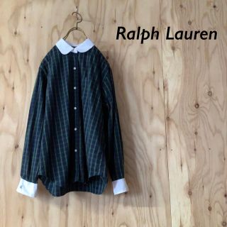 ラルフローレン(Ralph Lauren)のRalph Lauren  丸襟 ブラウス チェックシャツ(シャツ/ブラウス(長袖/七分))