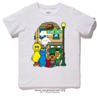 アベイシングエイプ(A BATHING APE)のBAPE X SESAME STREET APE HEAD TEE(Tシャツ/カットソー(半袖/袖なし))