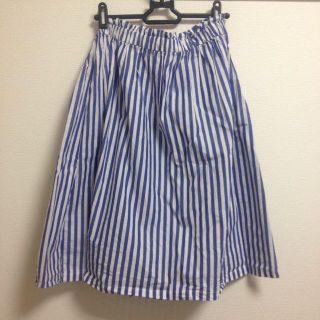 ダブルクローゼット(w closet)のストライプスカート(ひざ丈スカート)