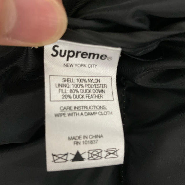 supreme sleeve logo puffy jacket 3