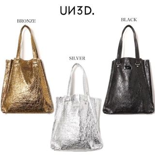アンスリード【UN3D.】 ORIGAMI METALIC TOTE オリガミメ(トートバッグ)