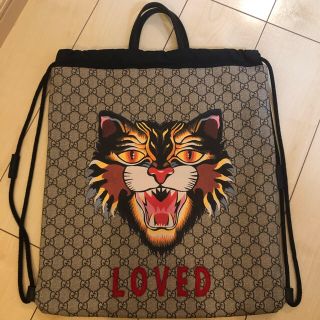 グッチ(Gucci)のGUCCI グッチ 中古 スプリーム アングリーキャット バックパック リュック(バッグパック/リュック)