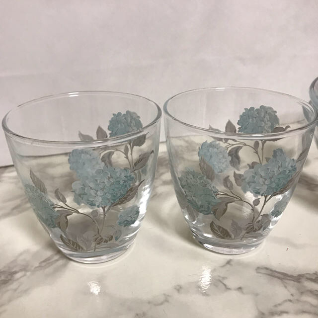 ローラアシュレイ ガラス皿&グラス セット