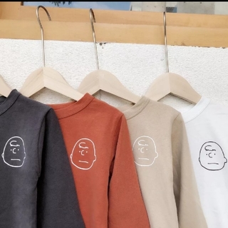 エイチアンドエム(H&M)の韓国子供服　チャーリーブラウン　ロンT(Tシャツ/カットソー)