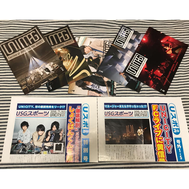 UNISON SQUARE GARDEN(ユニゾンスクエアガーデン)のUNISON UNIMAG 会報誌vol.2.3.4.5.6 エンタメ/ホビーのタレントグッズ(ミュージシャン)の商品写真