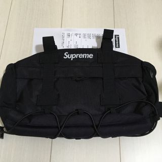 シュプリーム(Supreme)の19aw Supreme Waist Bag 黒 シュプリーム ウエストバッグ(ウエストポーチ)