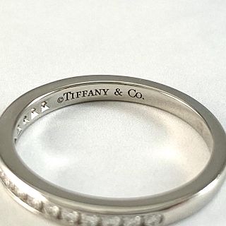 ティファニー Tiffany & Co. リング ハーモニー バンド 1.8mm 60004589 ハーフ サークル エタニティ 20ポイント ダイヤモンド 0.23ct PT950 9号