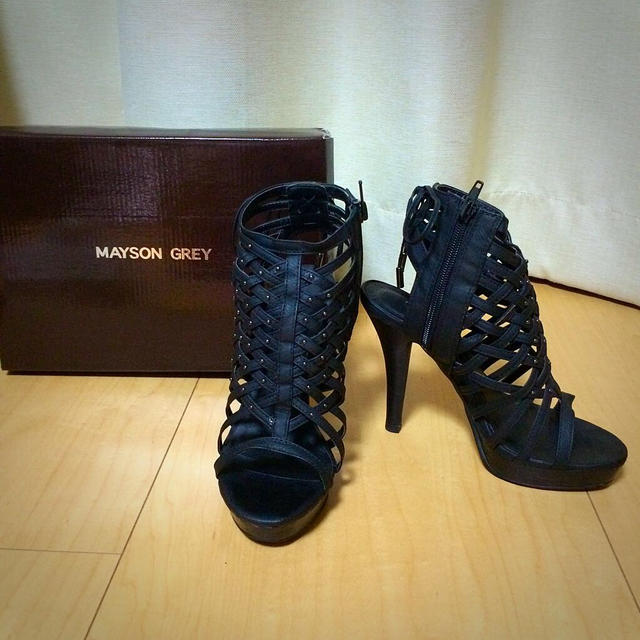 MAYSON GREY(メイソングレイ)のメイソングレイ 網上げショートブーツ レディースの靴/シューズ(ブーツ)の商品写真