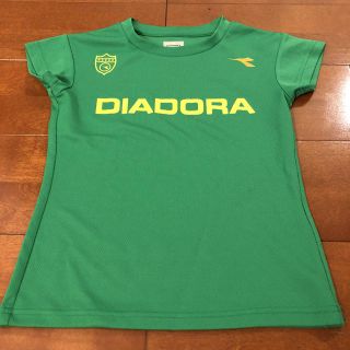 ディアドラ(DIADORA)の【美品】 DIADORA テニスウェア Tシャツ グリーン Sサイズ(ウェア)