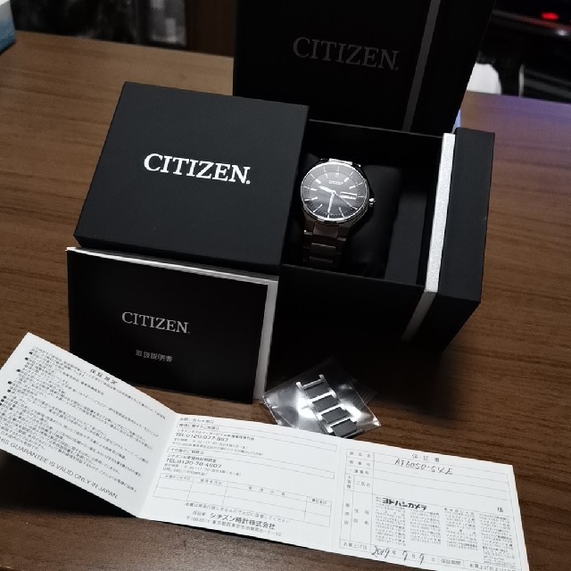 CITIZEN - 新品同様！ CITIZEN アテッサ AT6050-54E 電波ソーラーの