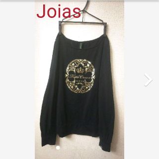 ジョイアス(Joias)のジョイアスJoias/ゴールドプリント大人可愛いカットソー(カットソー(長袖/七分))