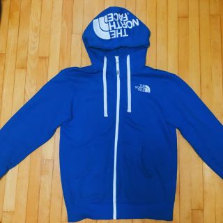 ザノースフェイス(THE NORTH FACE)のTHE NORTH FACE パーカー 青 blue ロゴ ノースフェイス(パーカー)