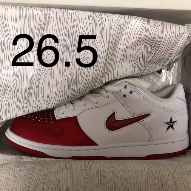 メンズsupreme  NIKE SB dunk low 26.5 US8.5