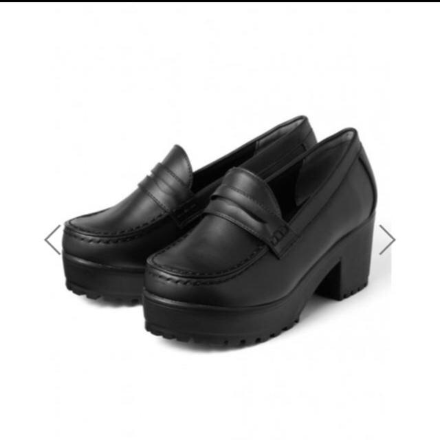 GRL(グレイル)のGRL 厚底ヒールローファー レディースの靴/シューズ(ローファー/革靴)の商品写真
