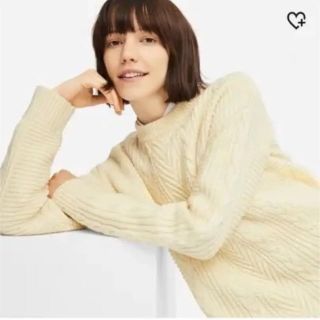 ユニクロ(UNIQLO)のケーブルロングセーター(ニット/セーター)