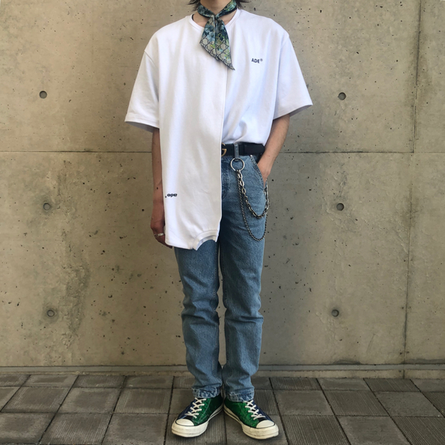 MAISON KITSUNE'(メゾンキツネ)のadererror 19ss arrowlinejeans A1 メンズのパンツ(デニム/ジーンズ)の商品写真