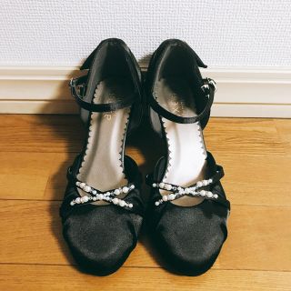 アクシーズファム(axes femme)の【waさま専用】axes femme パンプス 黒 結婚式にも♬︎♡(ハイヒール/パンプス)