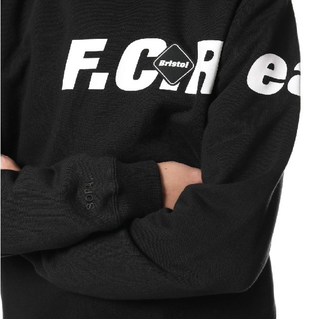 F.C.R.B　STRADDLE LOGO CREW NECK SWEAT