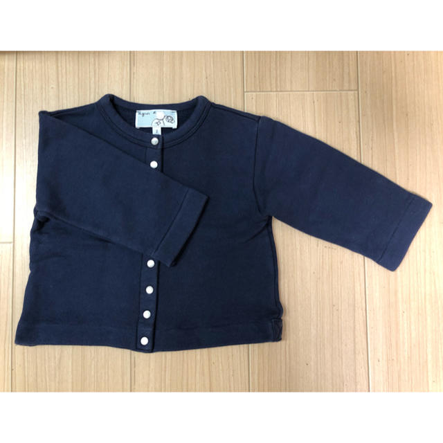 agnes b.(アニエスベー)のアニエス・ベー agnes b カーディガン ２ans 80〜90 キッズ/ベビー/マタニティのキッズ服男の子用(90cm~)(カーディガン)の商品写真