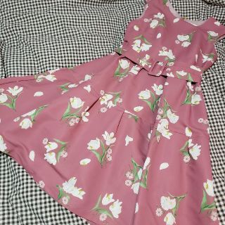 ジルスチュアート(JILLSTUART)の花柄ワンピース(ひざ丈ワンピース)