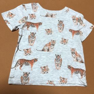 エイチアンドエム(H&M)のH&M トラ柄Tシャツ 90(Tシャツ/カットソー)